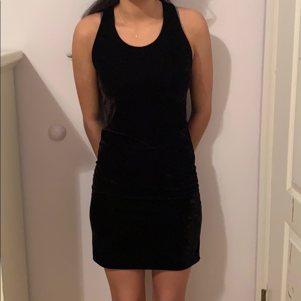 Black Velvet Bodycon Dress